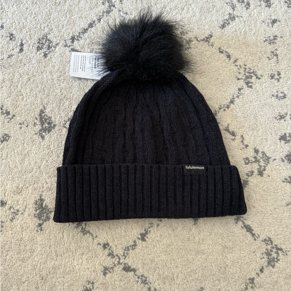 Lululemon Cable Knit Pom Beanie Hat - Picture 4 of 4